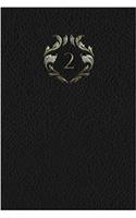 Monogram "2" Blank Book