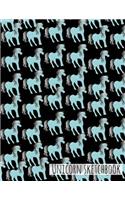 Unicorn Sketchbook - Cute Blue Unicorn Design