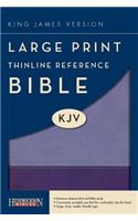 Large Print Thinline Reference Bible-KJV: King James Version, Violet/ Lilac, Flexisoft Thinline Reference