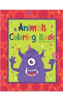 Animals colouring books
