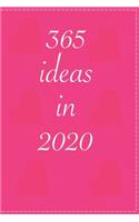 365 ideas in 2020: pinky notebook