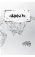 Usbekistan: Liniertes Reisetagebuch Notizbuch oder Reise Notizheft liniert - Reisen Journal für Männer und Frauen mit Linien