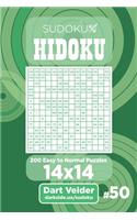 Sudoku Hidoku - 200 Easy to Normal Puzzles 14x14 (Volume 50)