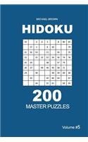 Hidoku - 200 Master Puzzles 9x9 (Volume 5)