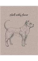 Pitbull Weekly Planner: Undated Weekly Planner with Dog Quotes - Pitbull