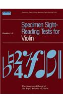 Specimen Sight-Reading Tests for Violin: Grades 1-5