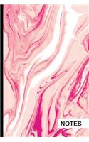 Notes: Unruled Writing Pad For Notes, Sketching, Ideas & More: Swirl (Pink) - 6" x 9" [Unruled Notebook / Journal]