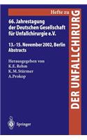 66. Jahrestagung Der Deutschen Gesellschaft Für Unfallchirurgie E. V.