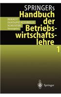 Springers Handbuch Der Betriebswirtschaftslehre 1