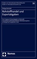 Rohstoffhandel Und Exportabgaben