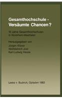 Gesamthochschule -- Versäumte Chancen?