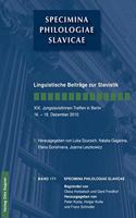 Linguistische Beitraege Zur Slavistik