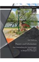 Pausen und Erholzeiten