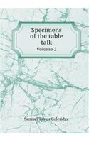 Specimens of the table talk Volume 2: (English)