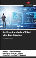 Sentiment analysis of X text with deep learning