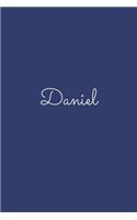 Daniel: notebook with the name on the cover, elegant, discreet, official notebook for notes, dot grid notebook,