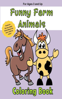 Funny Farm Animals Coloring Book
