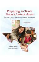 Preparing to Teach Texas Content Areas