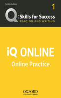 Q: Skills for Success Level 1 Reading and Writing IQ Online Practice