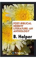 Post-Biblical Hebrew Literature