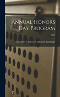 Annual Honors Day Program; 1957