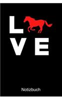 LOVE Pferde Notizbuch