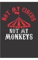 Circus Monkey Carnival Party Notebook Journal