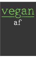 Vegan Vegetarian Notebook Journal