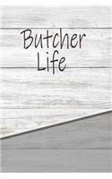 Butcher Life: Personalized Rustic Isometric Dot Notebook 120 Pages 6x9