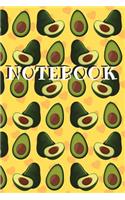 Notebook: Cute Avocado Notebook / Journal
