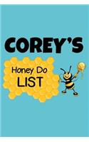 Corey's Honey Do List
