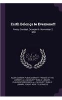 Earth Belongs to Everyone!!!