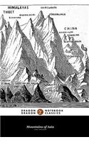 Mountains of Asia Lined Notebook