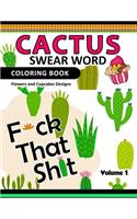 Cactus Swear Word Coloring Books Vol.1