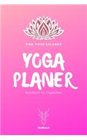 Find Your Balance - Yoga Planer - Notizbuch für Yogalehrer