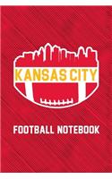 Kansas City Football Skyline Journal Notebook With Blank Numbered Pages, 122 Pages 6