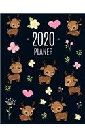 Rentier Planer 2020: Agenda Planer 2020: Top organisiert durchs Jahr! - Planer Kalender 2020 mit Wochenansicht - Einfacher Überblick über die Terminpläne