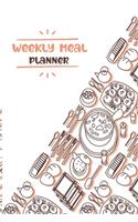 Weekly meal planner: Meal Planning & Grocery List Menu- Food Planners Prep Book Eat Records- Perfect for to Do Lists, Meal Planning, Weekly Diet Prep (120 pages, 6 x9 ''