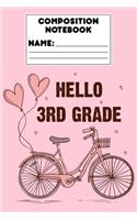 Composition Notebook Hello 3rd Grade