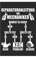 Reparaturanleitung für Mechaniker: Notizbuch für Instandhalter - lustiger Wartungsplan - A5 - Punkteraster