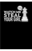 Watch Me Steal Your Girl: 120 Pages I 6x9 I Monthly Planner I Funny Board Game Gifts & Apparel