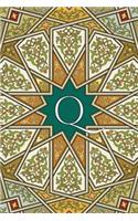 Monogram Q Blank Book: Notebook Journal Diary Art Sketch(17 Arabesque Two 150 Blank)