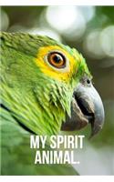 My Spirit Animal: Green Parrot Journal