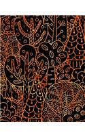 Journal Notebook Forest Trees Pattern 4
