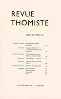 Revue Thomiste - 3/2013