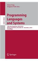 Programming Languages and Systems: 13th Asian Symposium, Aplas 2015, Pohang, South Korea, November 30 - December 2, 2015, Proceedings