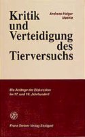 Kritik Und Verteidigung Des Tierversuchs