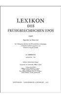 Lexikon Des Fruhgriechischen Epos