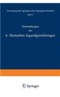Verhandlungen Des 6. Deutschen Jugendgerichtstages