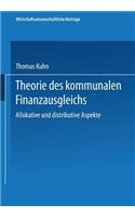 Theorie Des Kommunalen Finanzausgleichs